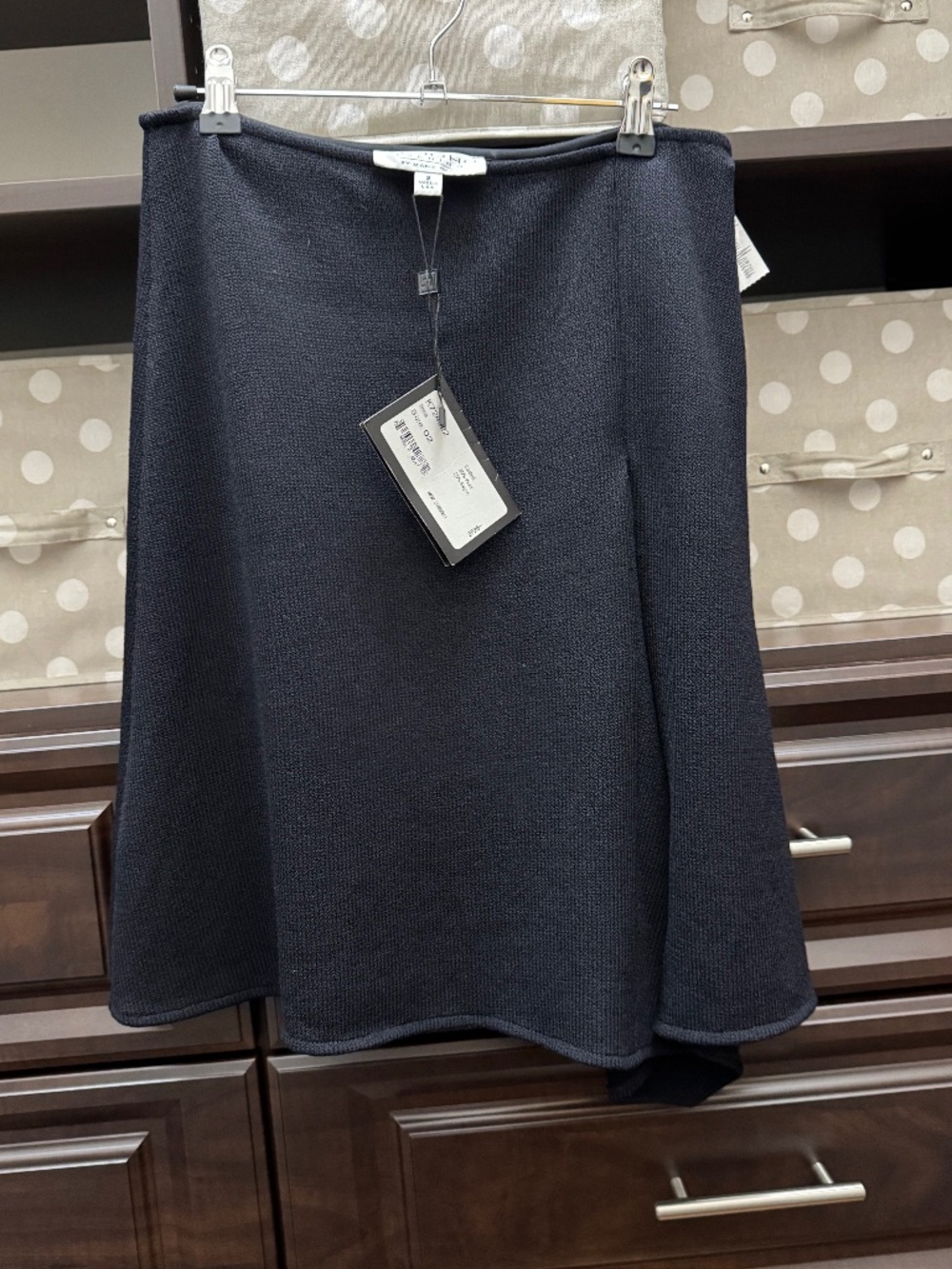 St. John Navy Knit Skirt